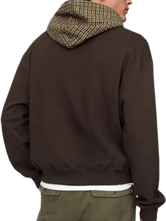 Houndstooth Gap Brown Pullover Hoodie