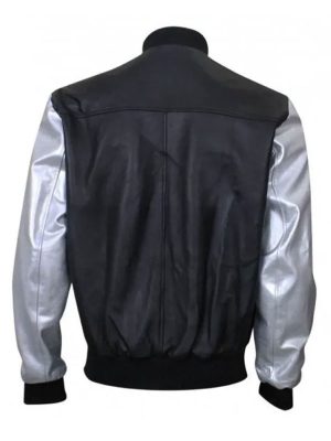 kanye-west-rexine-black-bomber-varsity-jacket-1