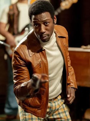Lamorne Morris Brown Leather Jacket