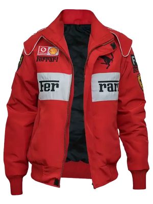 Lana Del Rey Ferrari Red Bomber Jacket