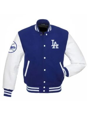 Los Angeles Dodgers Blue White Varsity Jacket