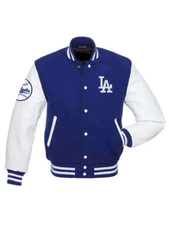 Los Angeles Dodgers Blue White Varsity Jacket