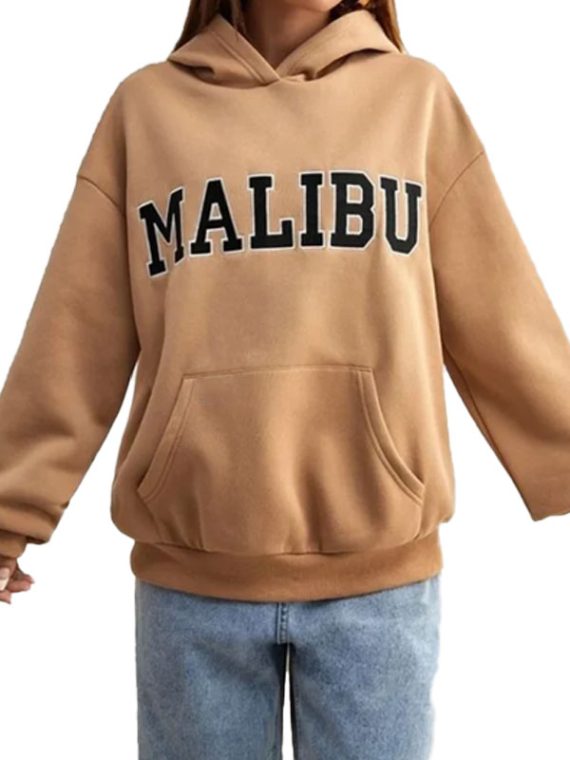 Malibu Beige Fleece Pullover Hoodie