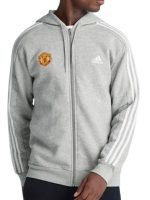 Manchester United Essentials Gray Zip-Up Hoodie