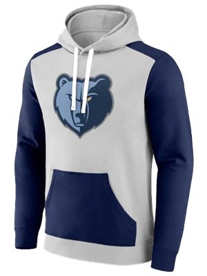 Memphis Grizzlies Blue Grey Pullover Hoodie