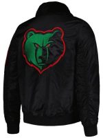 Memphis Grizzlies Ty Mopkins Black Bomber Jacket