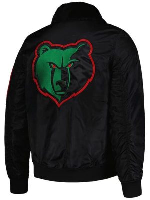 memphis-grizzlies-ty-mopkins-black-bomber-jacket-1
