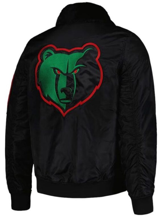 Memphis Grizzlies Ty Mopkins Black Bomber Jacket