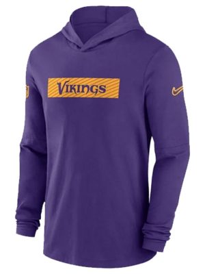 Minnesota Vikings Sideline Purple Pullover Hoodie