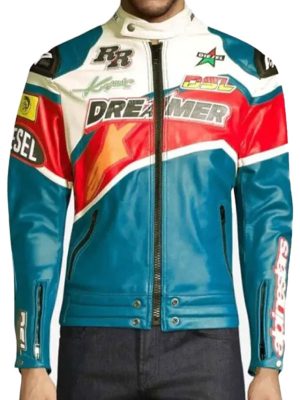 NBA Young Boy Dreamer Blue Leather Jacket