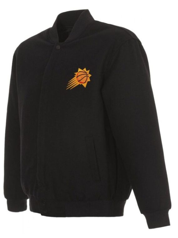 Phoenix Suns Black Wool Varsity Jacket
