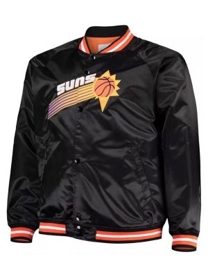 Phoenix Suns Hardwood Classics Black Satin Jacket