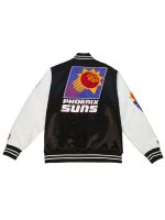 Phoenix Suns Team Origins Black White Satin Jacket