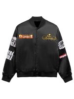 Royal Rumble Historic Logos Black Satin Jacket