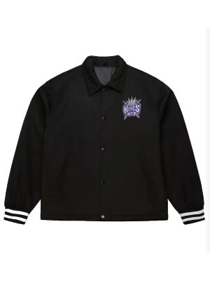 Sacramento Kings Oversweep Black Varsity Jacket