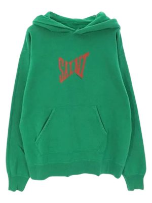 Saint Michael Green Fleece pullover Hoodie
