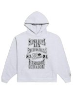 Super Bowl LIX Foot Up On The Gas Grey Pullover Hoodie