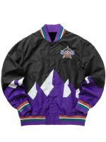 Utah Jazz Just Don Black Purple Bomber Jacket