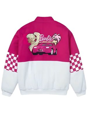 women-barbie-race-car-pink-white-bomber-jacket-1