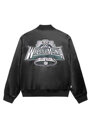 wrestlemania-40-black-satin-varsity-jacket-1