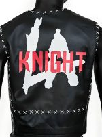 WWE LA Knight Black Leather Vest